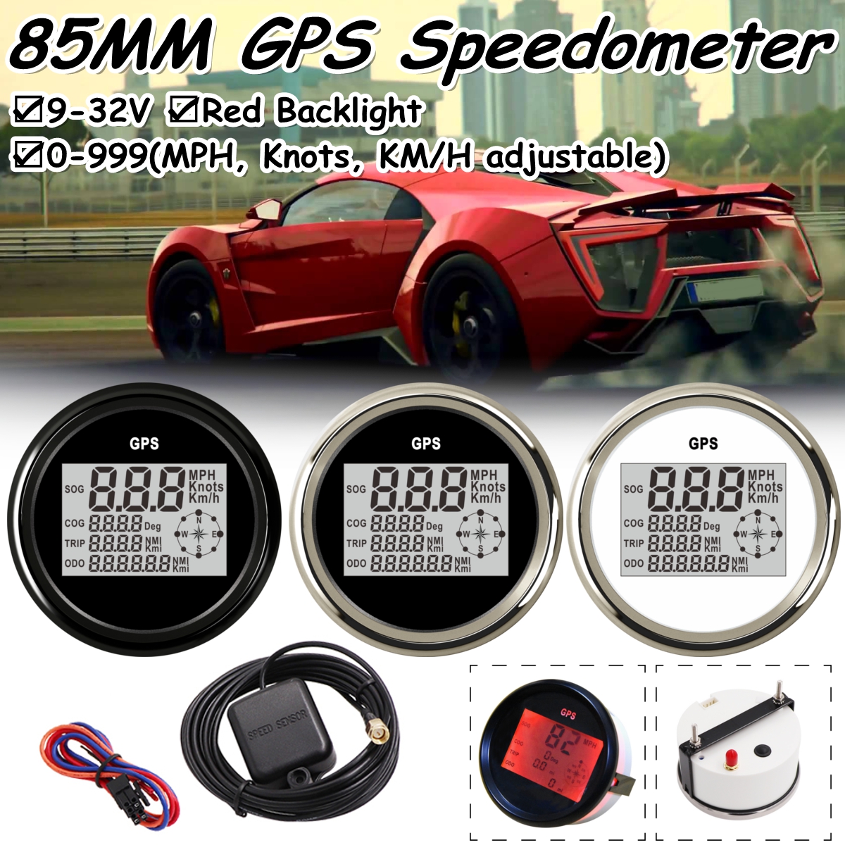85mm-12V-24V-Digital-GPS-Speedometer-Odometer-0-999-knots-kmh-mph-With-Backlight-For-Yacht-Vessel-Mo-1788665