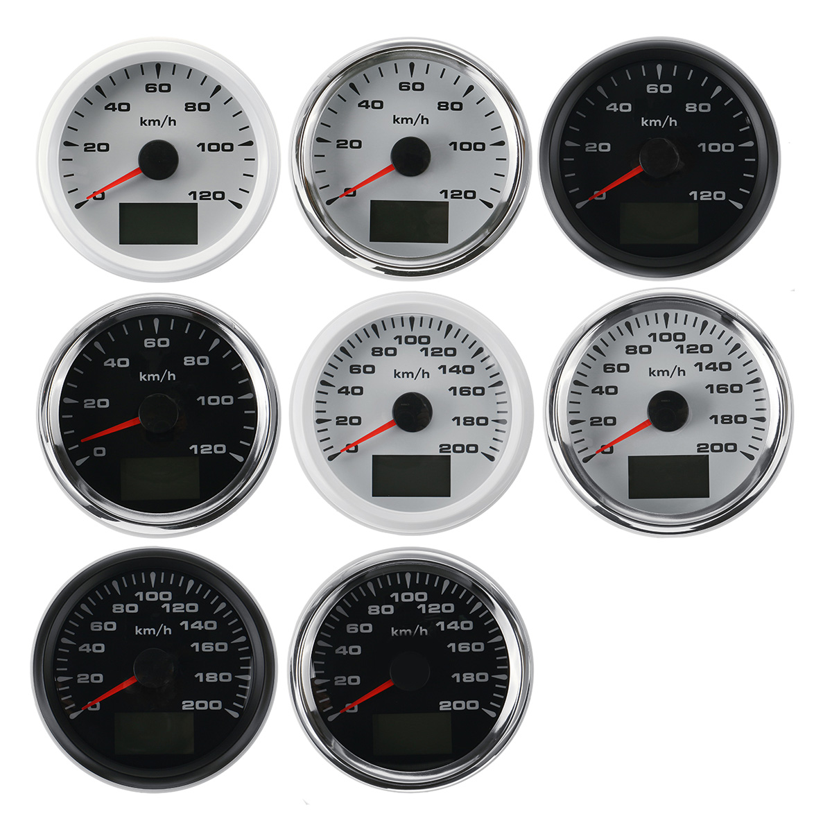 85mm-9-32V-120kmh-200kmh-GPS-Speedometer-Odometers-Gauge-LCD-Display-With-8-Color-Backlight-1788581