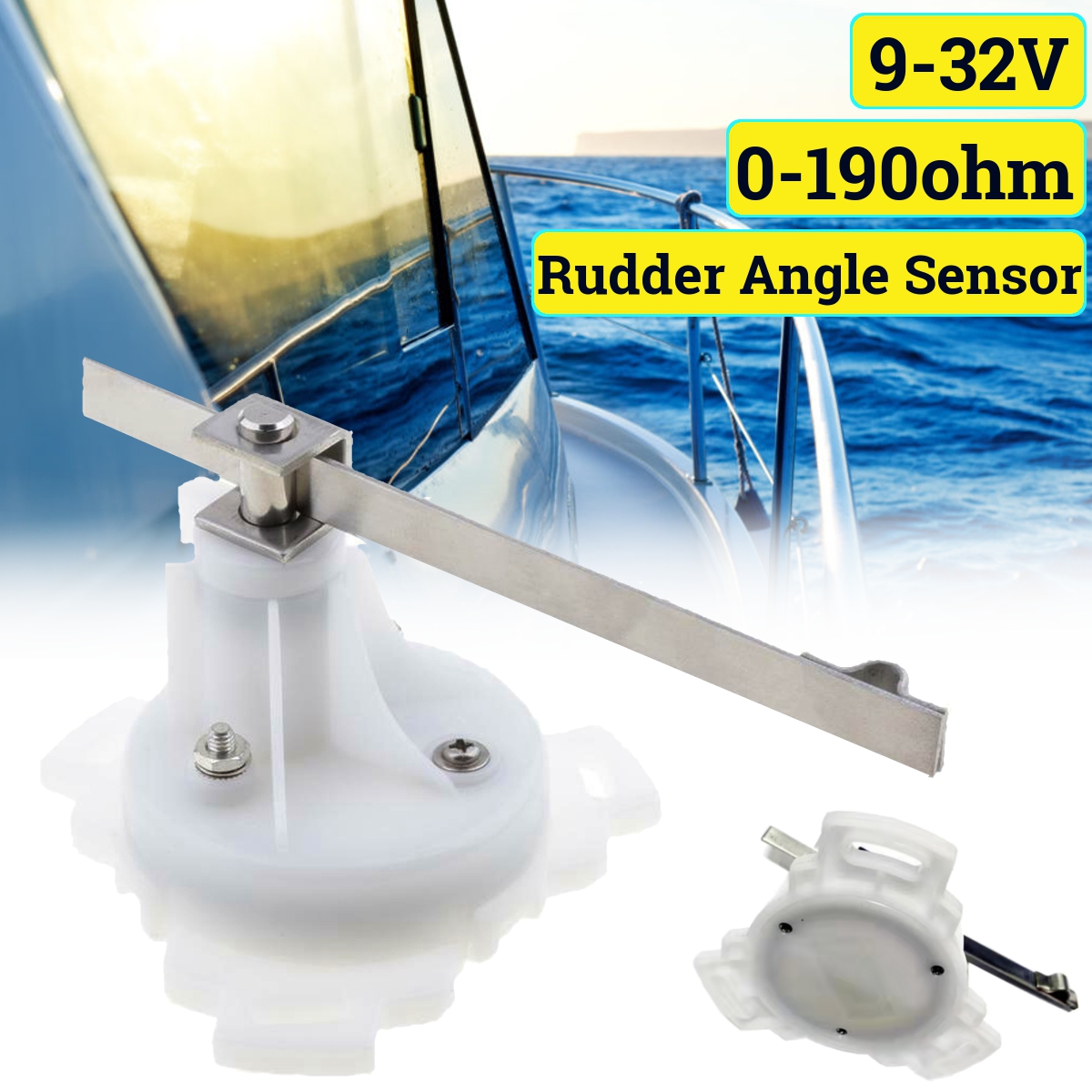 9-32V-0-190-ohms-Single-Station-Rudder-Angle-Sensor-For-Boat-Gauge-Indicator-1788688