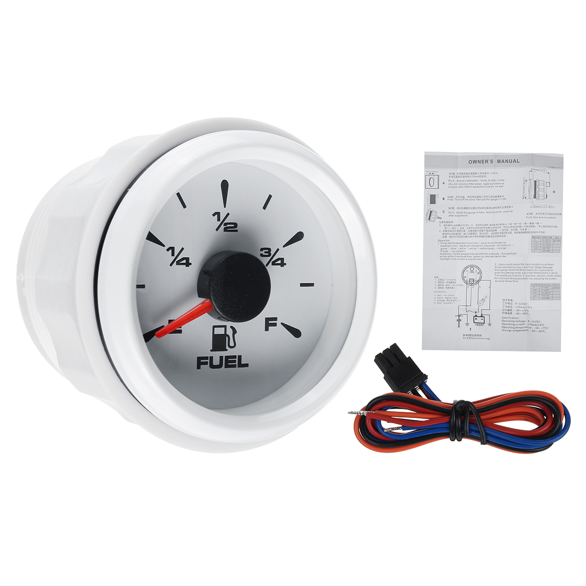 9-32V-52mm-Fuel-Level-Gauges-8-Color-Backlight-For-Boat-Marine-Car-Motorcycle-1788411