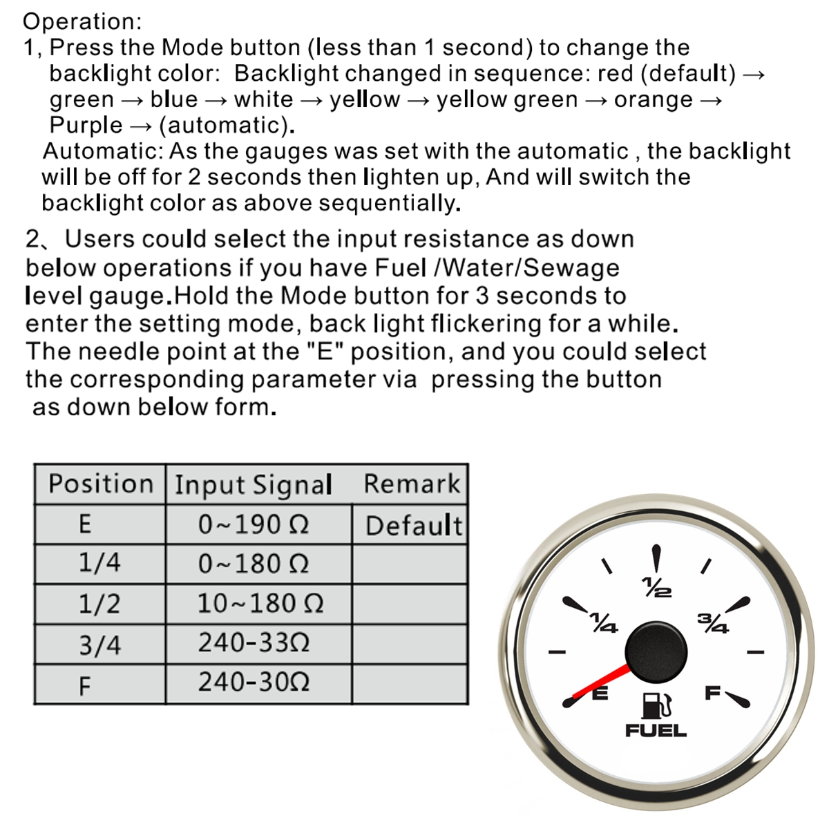 9-32V-52mm-Fuel-Level-Gauges-8-Color-Backlight-For-Boat-Marine-Car-Motorcycle-1788411