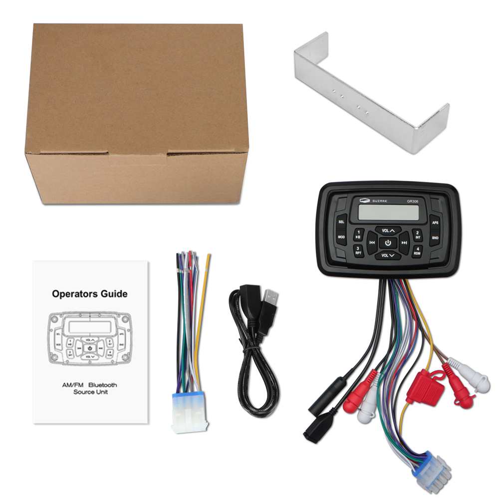 GUZARE-GR306-Waterproof-Marine-Stereo-bluetooth-Sound-System-Boat-Radio-Audio-AM-FM-Receiver-Car-MP3-1813666