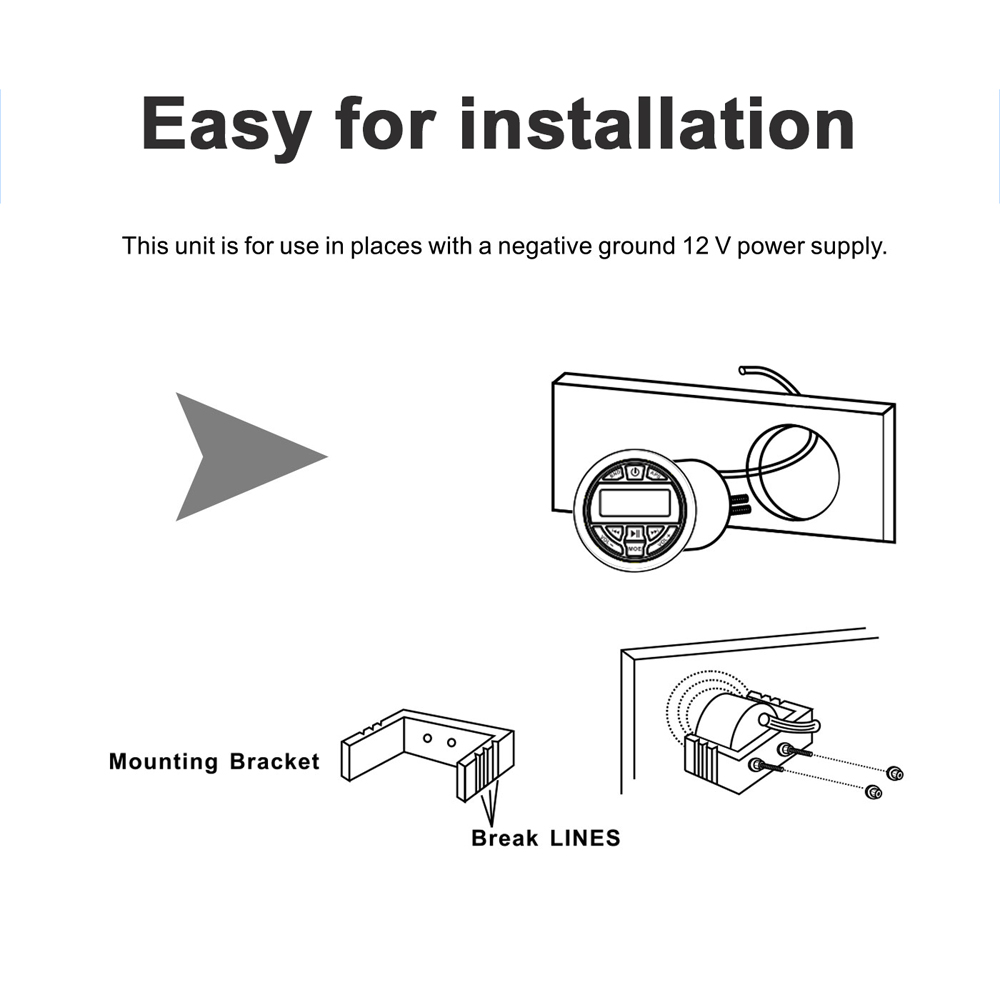 Marine-Stereo-Pari-65-Inch-Speaker-And-USB-Interface-Cable-bluetooth-Waterproof-Radio-FM-AM-Receiver-1711541