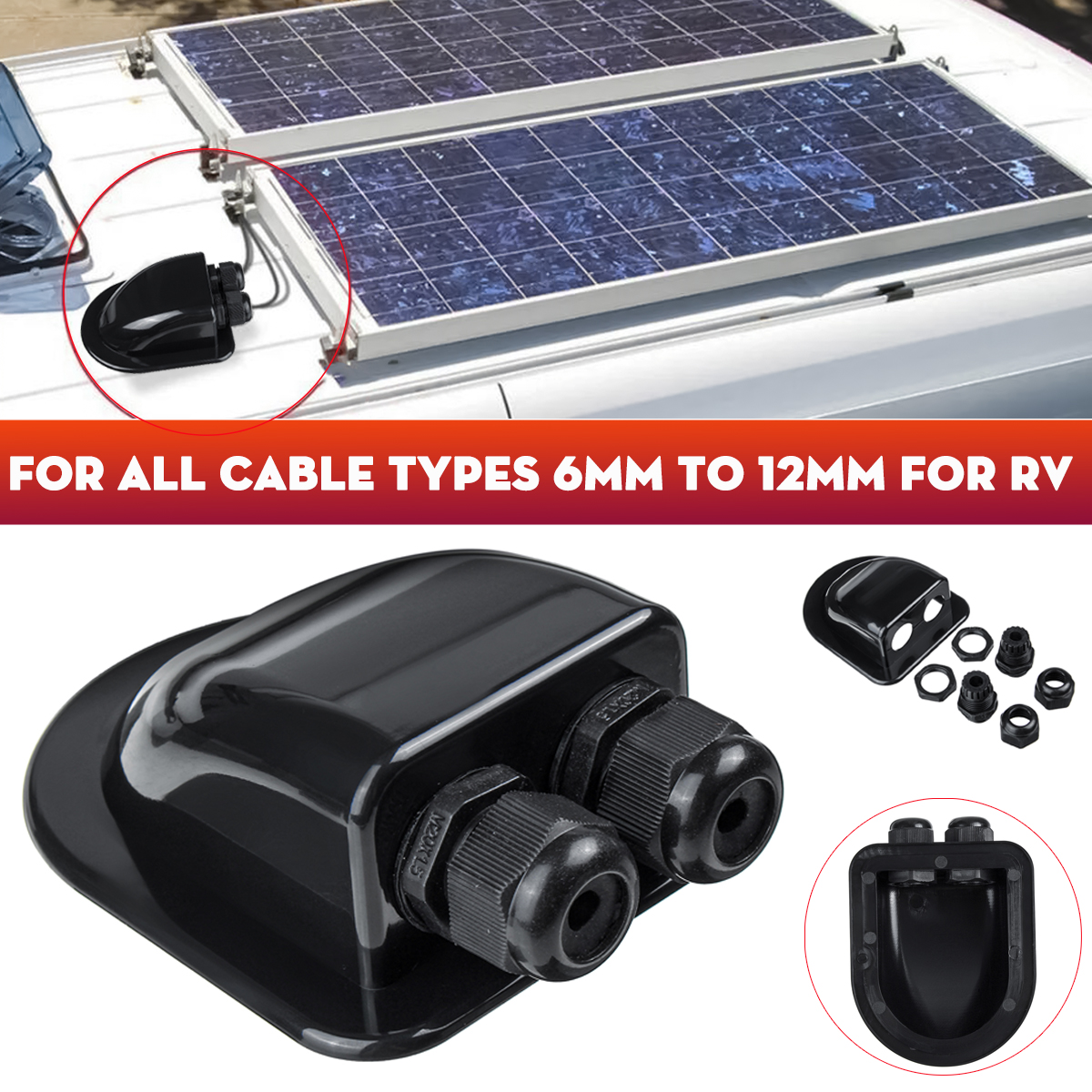 Solar-Double-Cable-Entry-Gland-Box-Curved-Cable-Connector-Waterproof-ABS-For-Rv-Campervan-Boat-1692362
