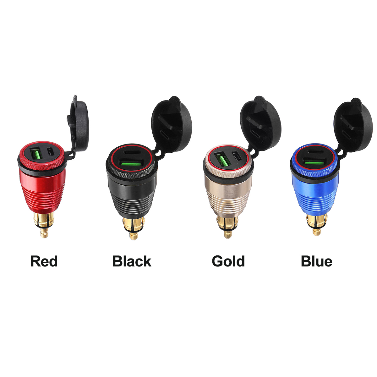 Type-C-QC30-USB-Charger-Quick-Charge-Socket-Waterproof-For-Motorcycle-Car-SUV-Boat-1635524