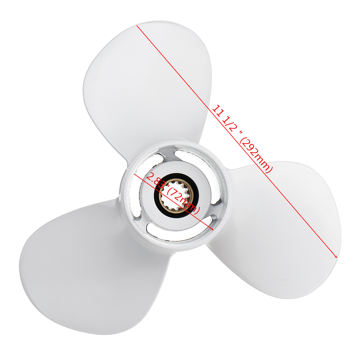 11-12-X-13-Pitch-Outboard-Propeller-Aluminum-For-Yamaha-25HP-60HP-663-45974-02-98-1388866