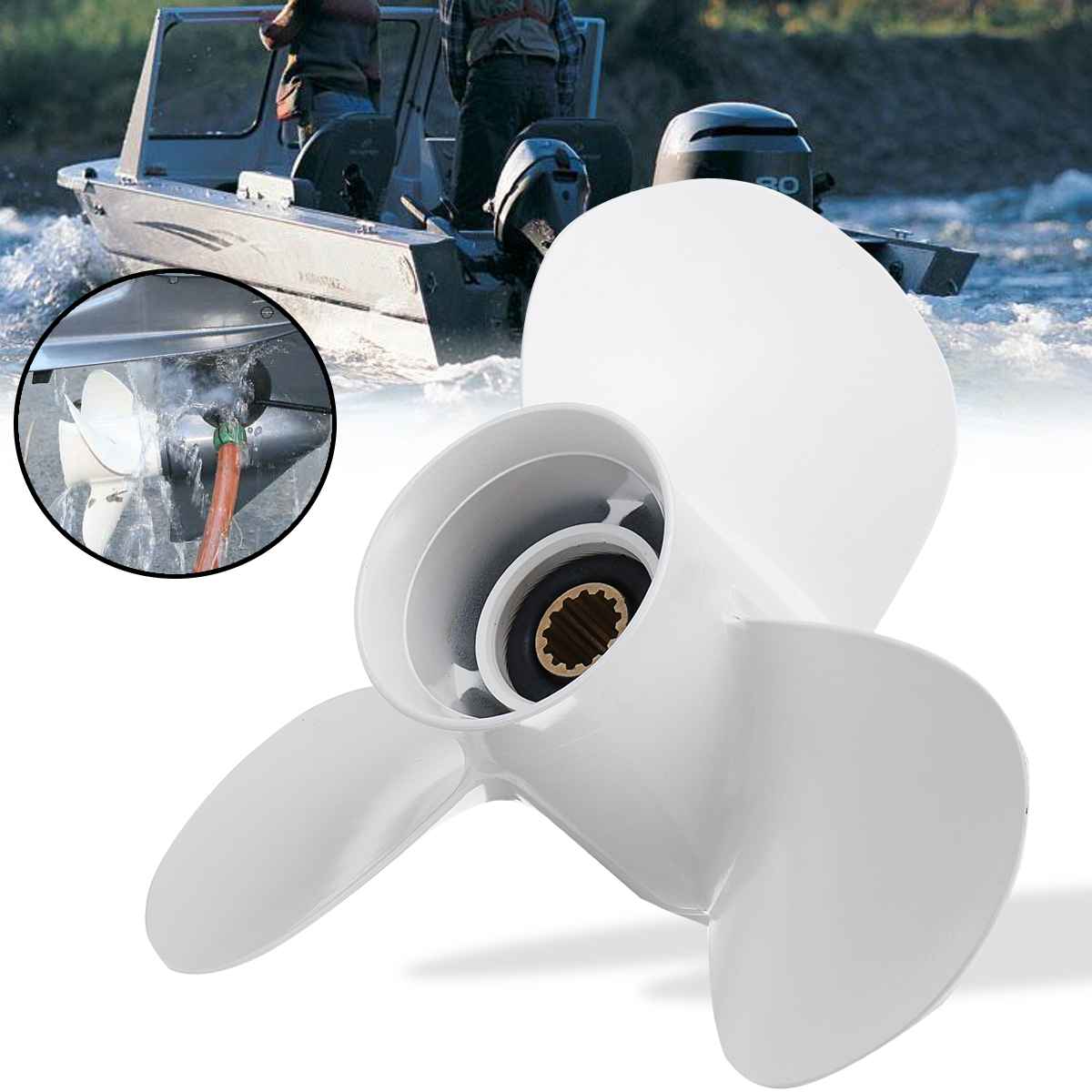 11-14-x-14-Aluminum-Boat-Outboard-Propeller-For-Yamaha-25-60HP-663-45958-01-EL-1382399