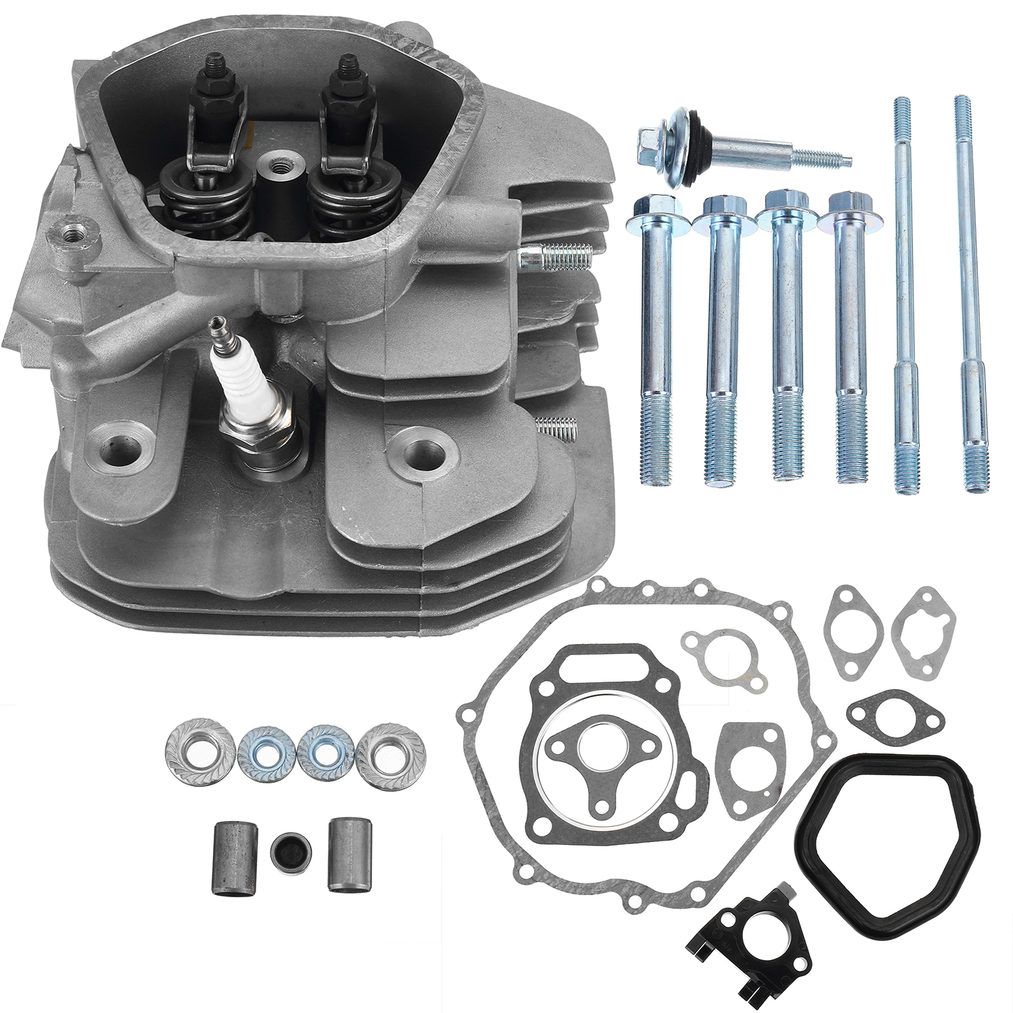 11HP-13HP-Fully-Assembly-Cylinder-Head-Assembled-Kit--For-Honda-GX340-GX390-Rockers-Valves-Springs-1727844