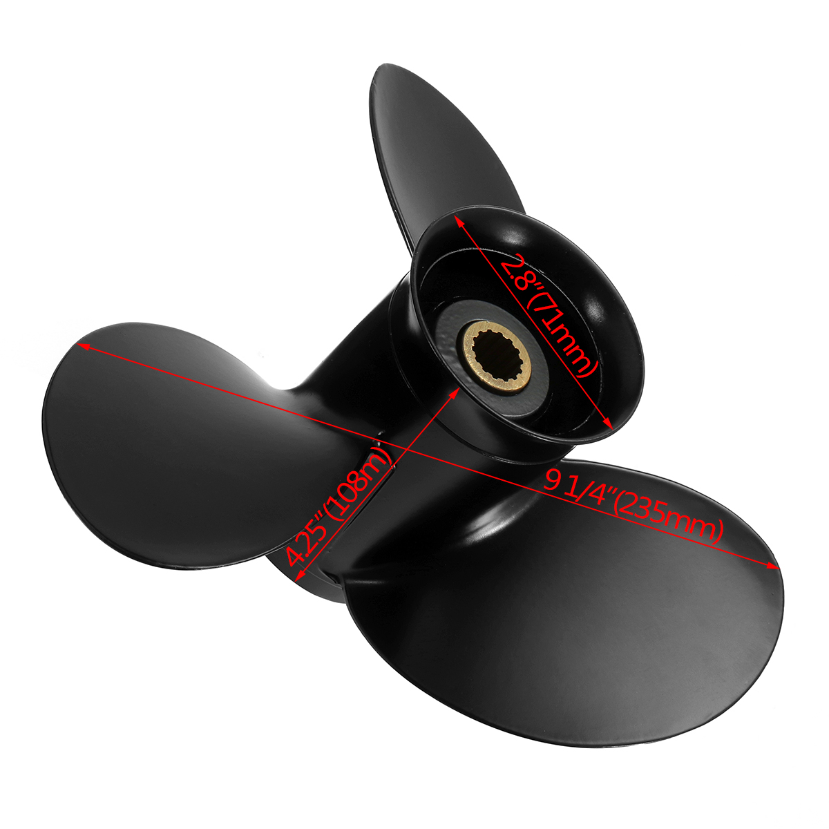 9-14-x-9-Aluminum-Propeller-For-Tohatsu-Mercury-Outboard-99-18HP-3BAB645180-1373424