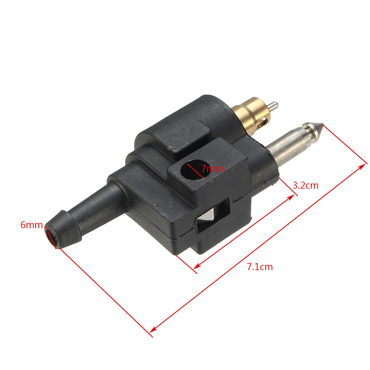 Fuel-Line-Tank-Connector-For-Yamaha-Outboard-Motor-Engine-6mm-MalE-Mount-Hose-1195044