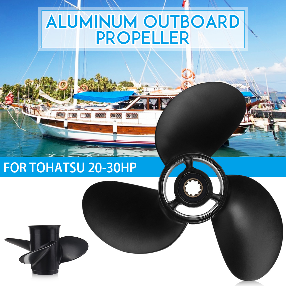 Marine-Outboard-Propeller-For-Tohatsu-20-30HP-Boat-Parts-3R0B645230-11quot-Pitch-1716854