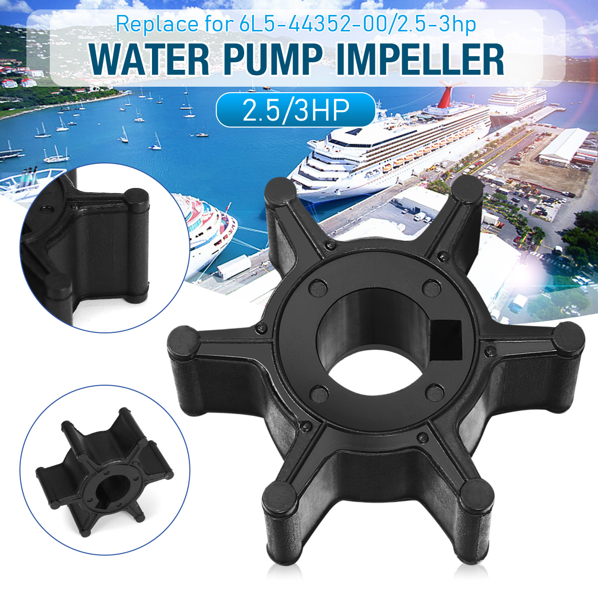 Water-Pump-Impeller-For-Yamaha-Parts-F25A--F25B-3A--Malta-OE-6L5-44352-00-1716841