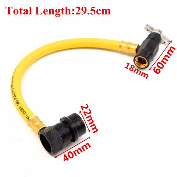 10-12quot-R134A-AC-Auto-Air-Conditioning-Recharge-Hose-Refrigerant-Can-Tap-600-PSI-1070946
