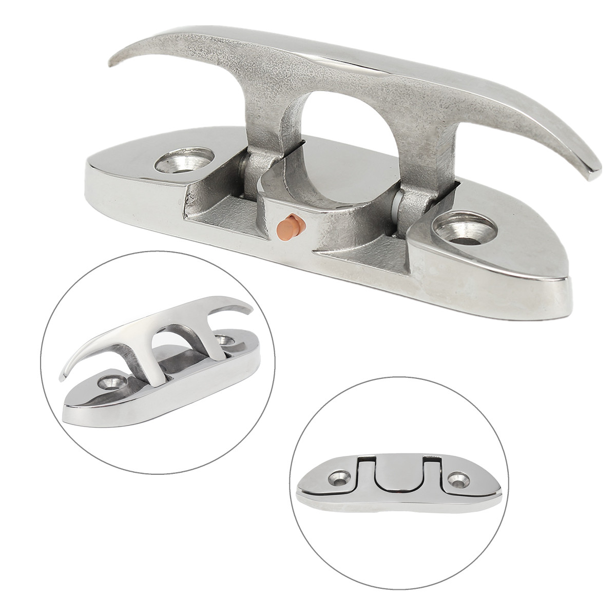 316-Stainless-Steel-Marine-Flip-Up-Folding-Pull-Up-Cleat-4-12-Inch-118mm-for-Boat-1179977