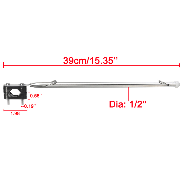 39cm-Stainless-Steel-Marine-Flag-Staff-Pole-Rail-Mount-For-Yachts-Boats-1185696