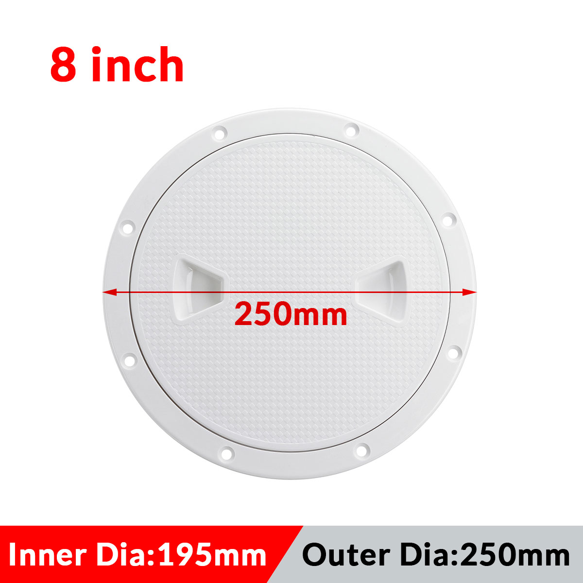 468-Inch-Round-Deck-Plate-Cover-For-Yacht-Boat-Accessorise-Marine-ABS-White-1582302