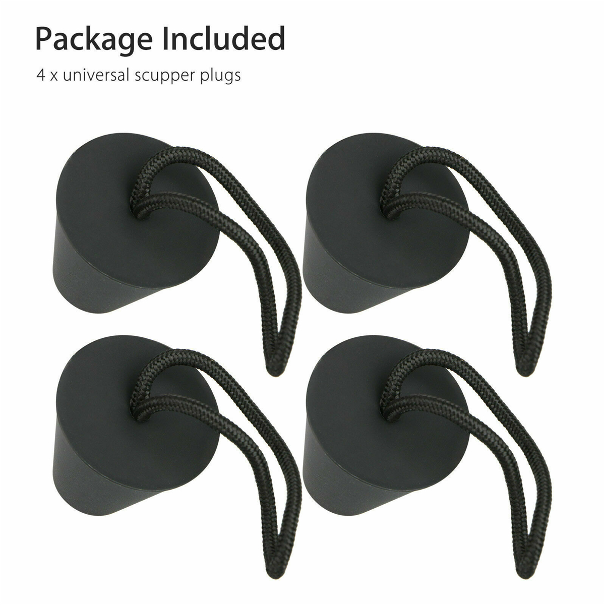 4PCS-Silicone-Kayak-Scupper-Plug-Kit-Canoe-Drain-Holes-Stopper-Bung-Universal-1708845