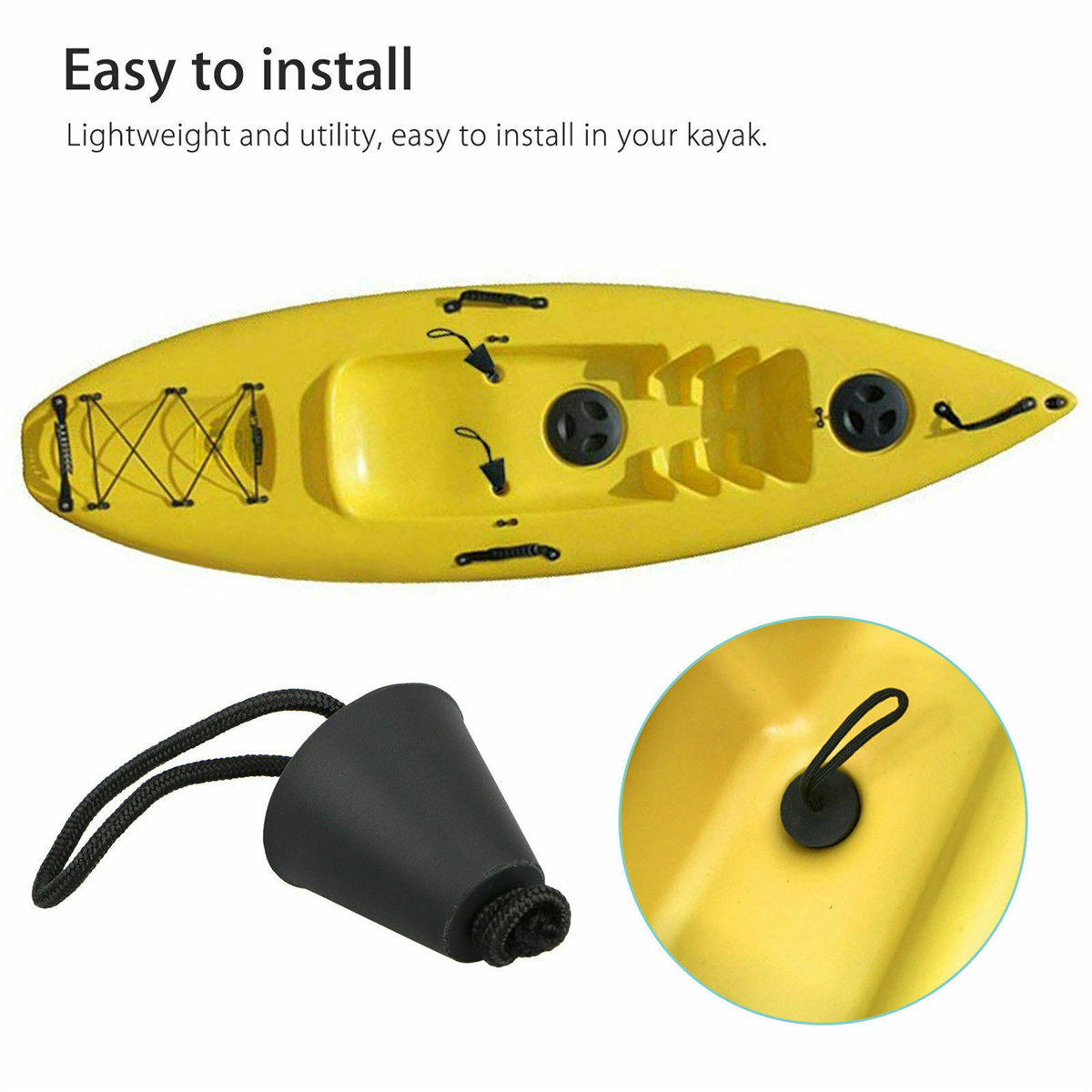 4PCS-Silicone-Kayak-Scupper-Plug-Kit-Canoe-Drain-Holes-Stopper-Bung-Universal-1708845