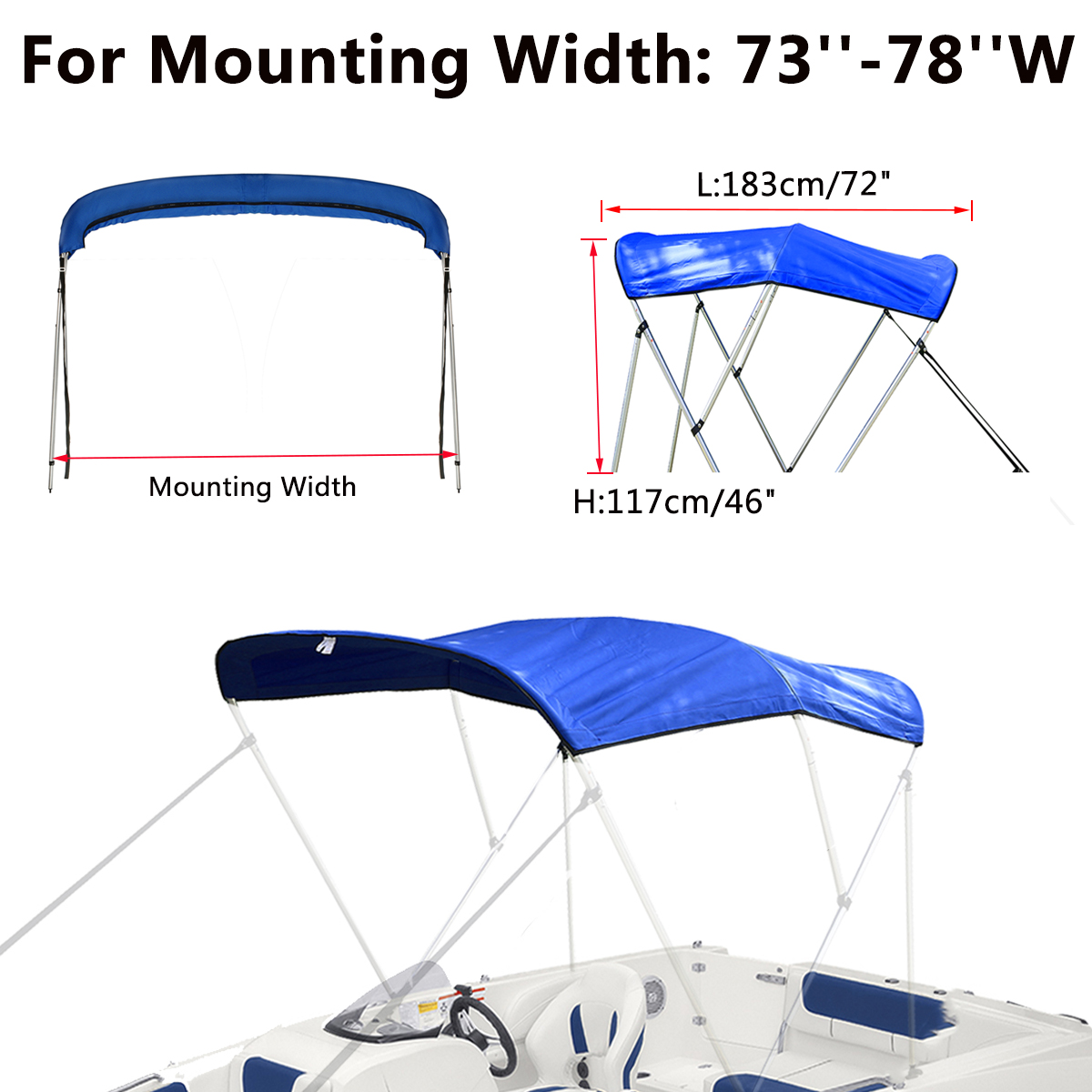 600D-3-Bow-Bimini-Top-Replacement-Canvas-Cover-with-Boot-without-Frame-Blue-1791070