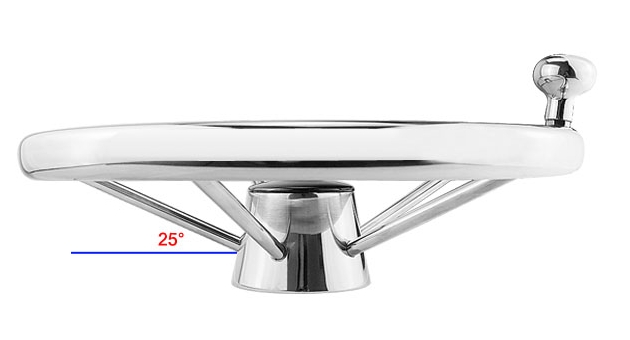 BSET-MATEL-13-12-342mm-Steering-Wheel-Stainless-Steel-316-Marine-Grade-with-Spinner-Handle-Knob-Boat-1448100