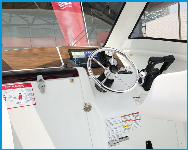 BSET-MATEL-13-12-342mm-Steering-Wheel-Stainless-Steel-316-Marine-Grade-with-Spinner-Handle-Knob-Boat-1448100