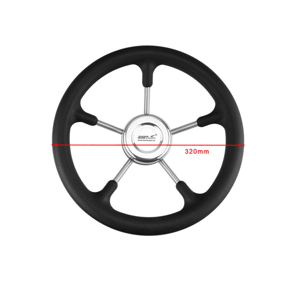 BSET-MATEL-Steering-Wheel-Boat-Accessories-Marine-13-12-inch-Boat-Stainless-Steel-with-Polyurethane--1820221