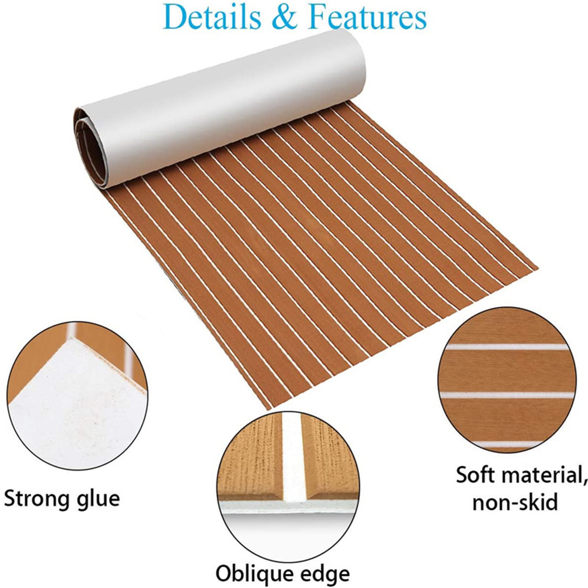 EVA-Foam-Boat-Yacht-Marine-Flooring-Border-Teak-Decking-Sheet-Pad-240x45x05cm-1698024