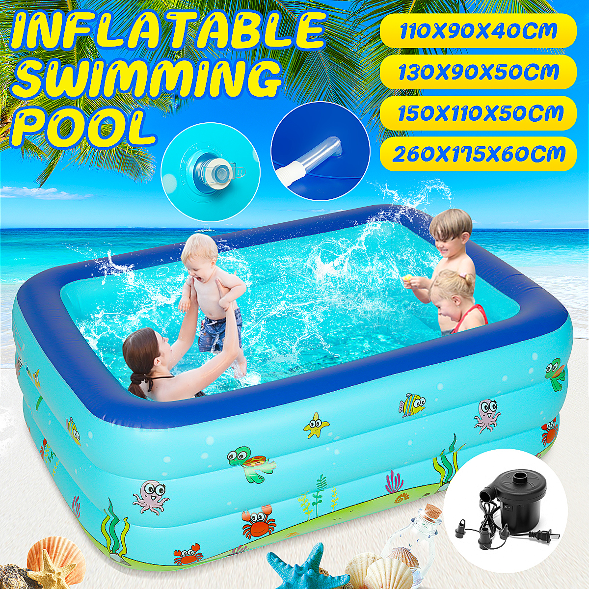 Inflatable-Swimming-Pool-Family-Swim-Centre-Home-Kids-Backyard-Water-Play-Fun-Bathing-Tub-1813711