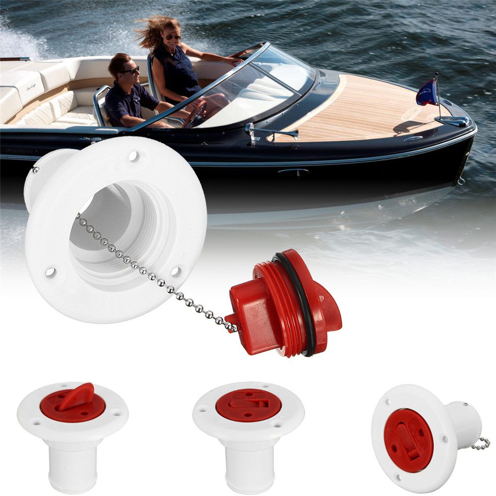 Marine-Boat-Deck-Oil-Fill-Filler-Replacement-Cap--Chain-plastic-Water-Gas-1443799