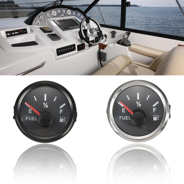 Marine-Boat-Fuel-Level-Gauge-Yacht-Trim-Tank-Indicator-52mm-1224V-240-33-Ohms-1204534