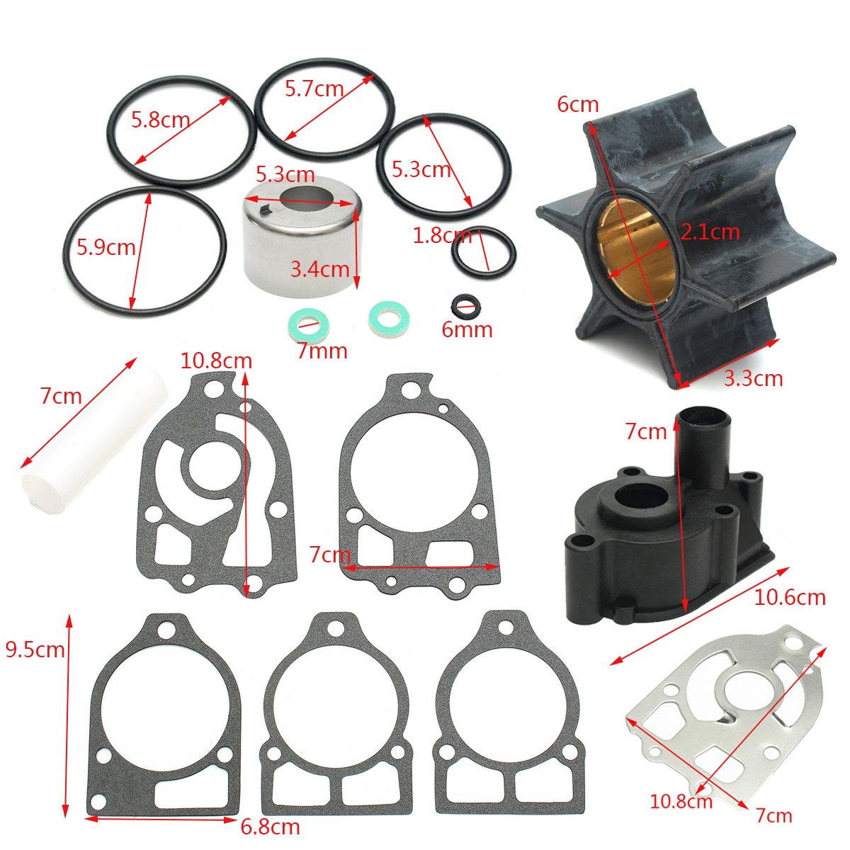 Mariner-Water-Pump-Impeller-Repair-Kit-For-Mercury-Mercruiser-Alpha-1-46-96148T8-1259967