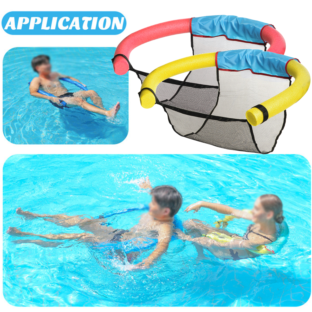 Swimming-Floating-Chair-Noodle-Net-Adult-Kids-Pool-Water-Float-Bed-Mesh-SeatNet-1819641