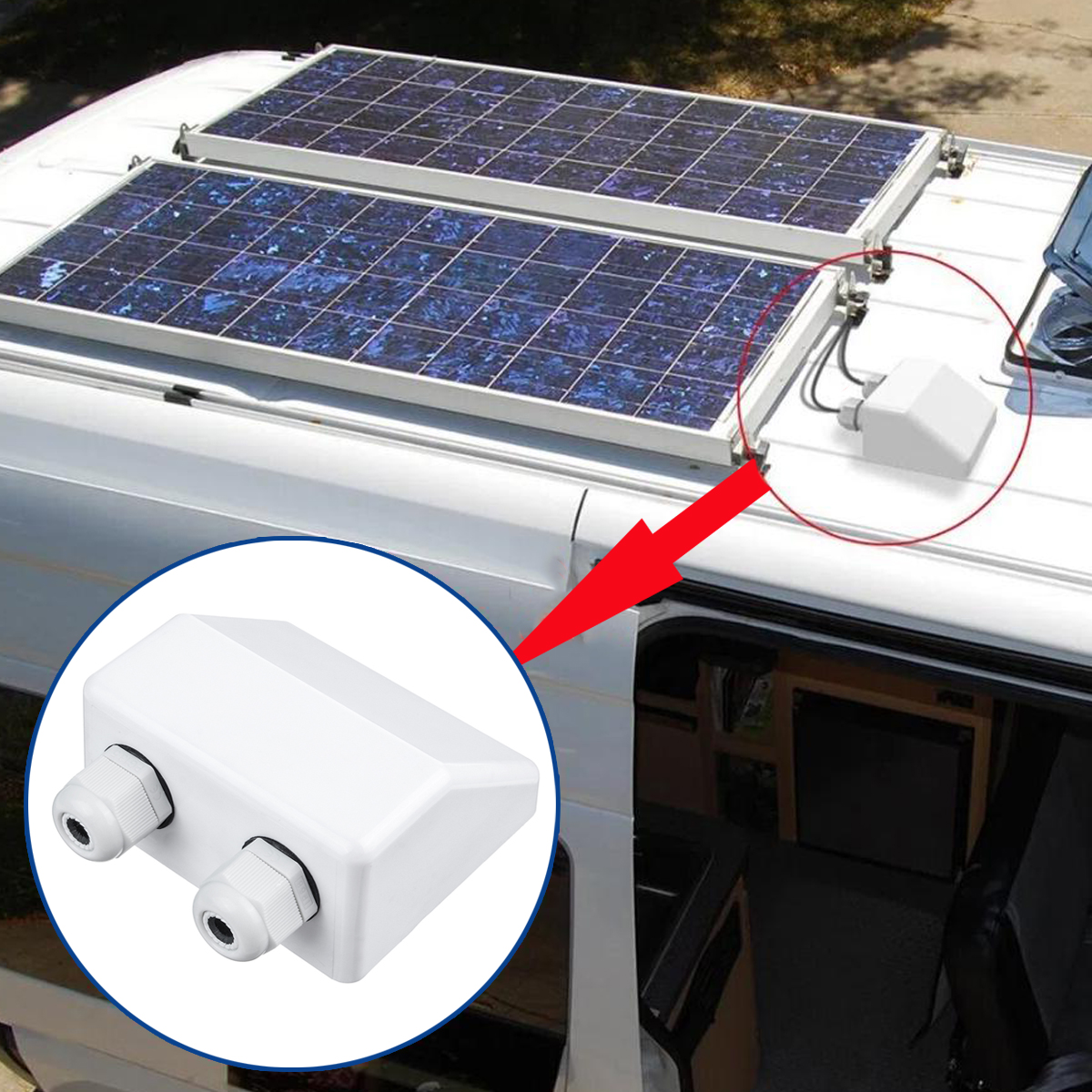 Top-Double-Cable-Entry-Gland-Solar-Panel-Roof-Motorhome-Caravan-Camper-Boat-Van-1722860