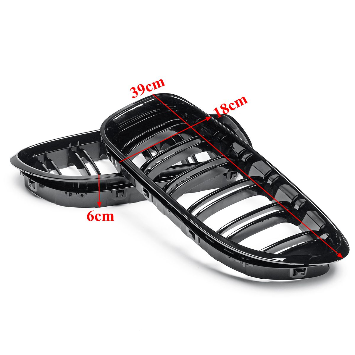 1-Pair-Gloss-Black-Front-Grill-Grille-For-BMW-M6-640i-650i-F06-F12-F13-12-17-1639582