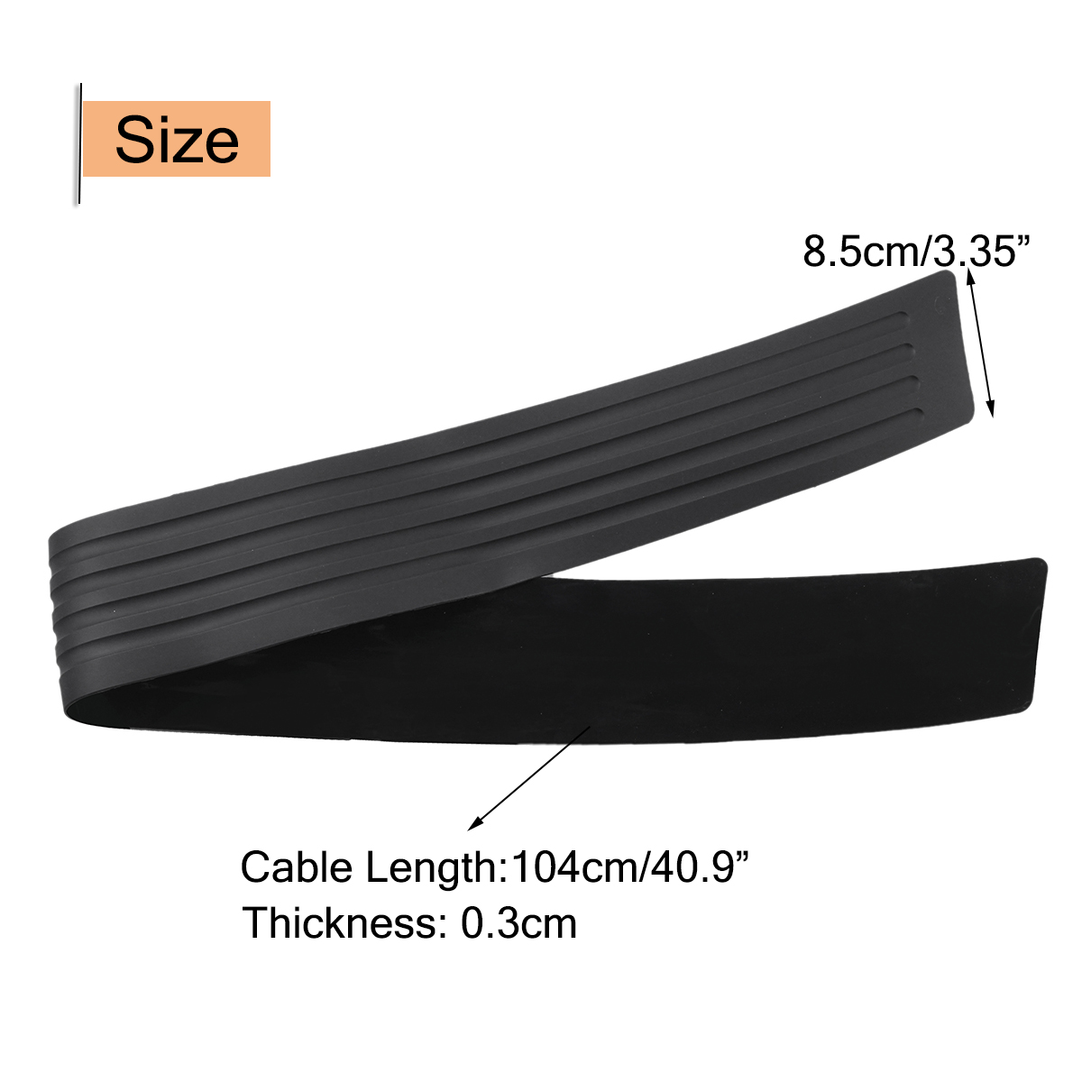 104cm-PVC-Rubber-Rear-Bumper-Sill-Protector-Plate-Cover-Guard-Pad-Moulding-for-VWAudiBMW-SUV-1364765
