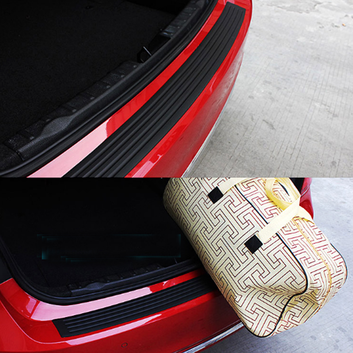 104cm-PVC-Rubber-Rear-Bumper-Sill-Protector-Plate-Cover-Guard-Pad-Moulding-for-VWAudiBMW-SUV-1364765