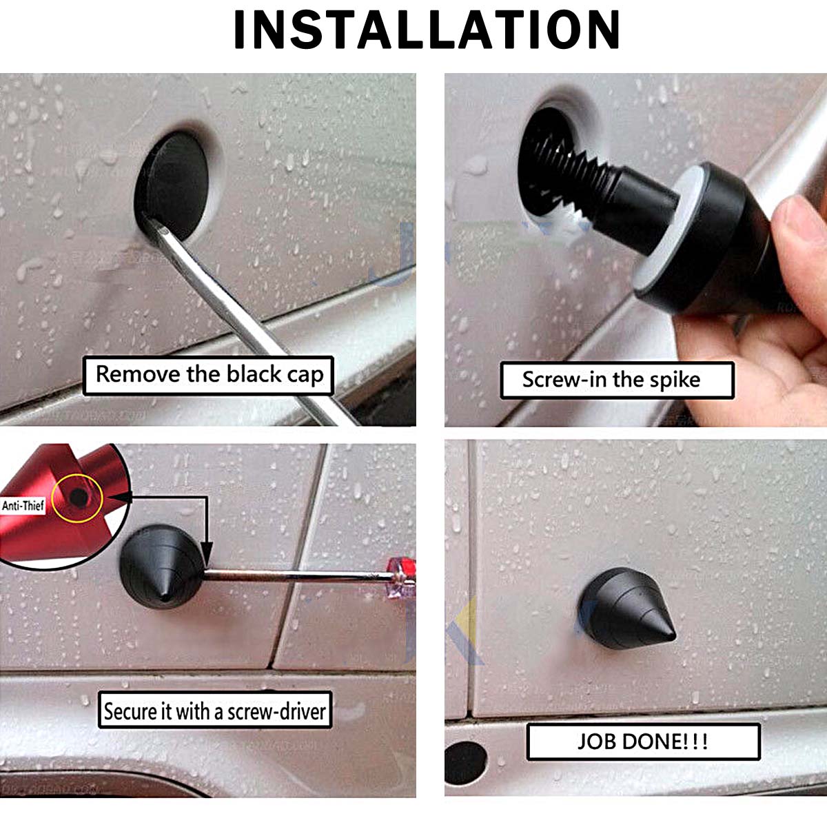 1PC-FrontRear-Bumper-Spike-Guards-Protector-For-SMART-Fortwo-ED-451-2008-2014-1818967