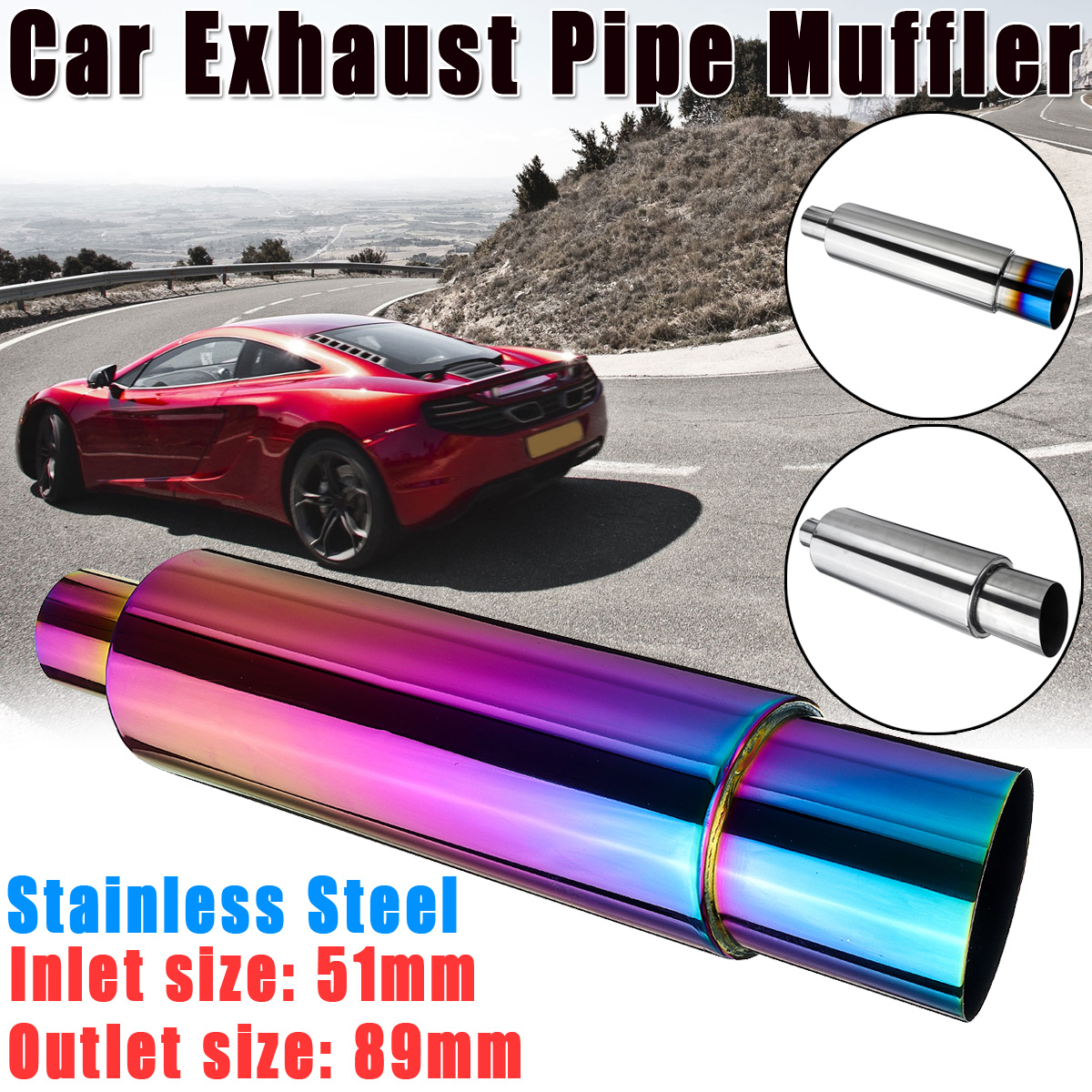 2-Inch-Inlet-35-Inch-Outlet-Car-Motorcycle-Bike-Exhaust-Muffler-Pipe-Tip-Universal-1611314