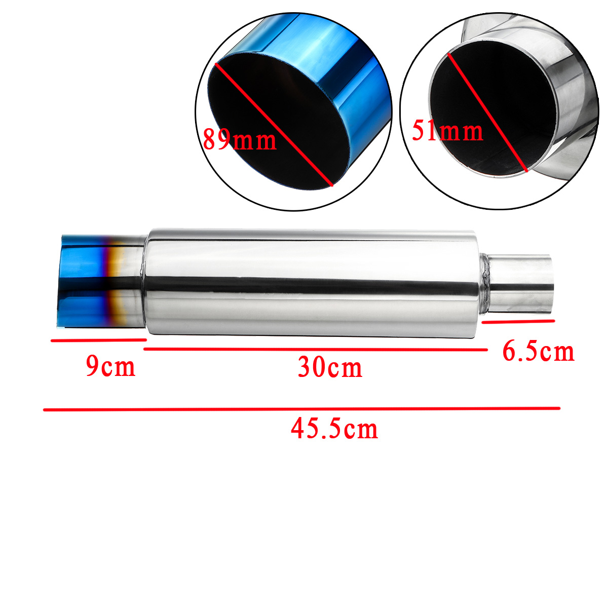 2-Inch-Inlet-35-Inch-Outlet-Car-Motorcycle-Bike-Exhaust-Muffler-Pipe-Tip-Universal-1611314