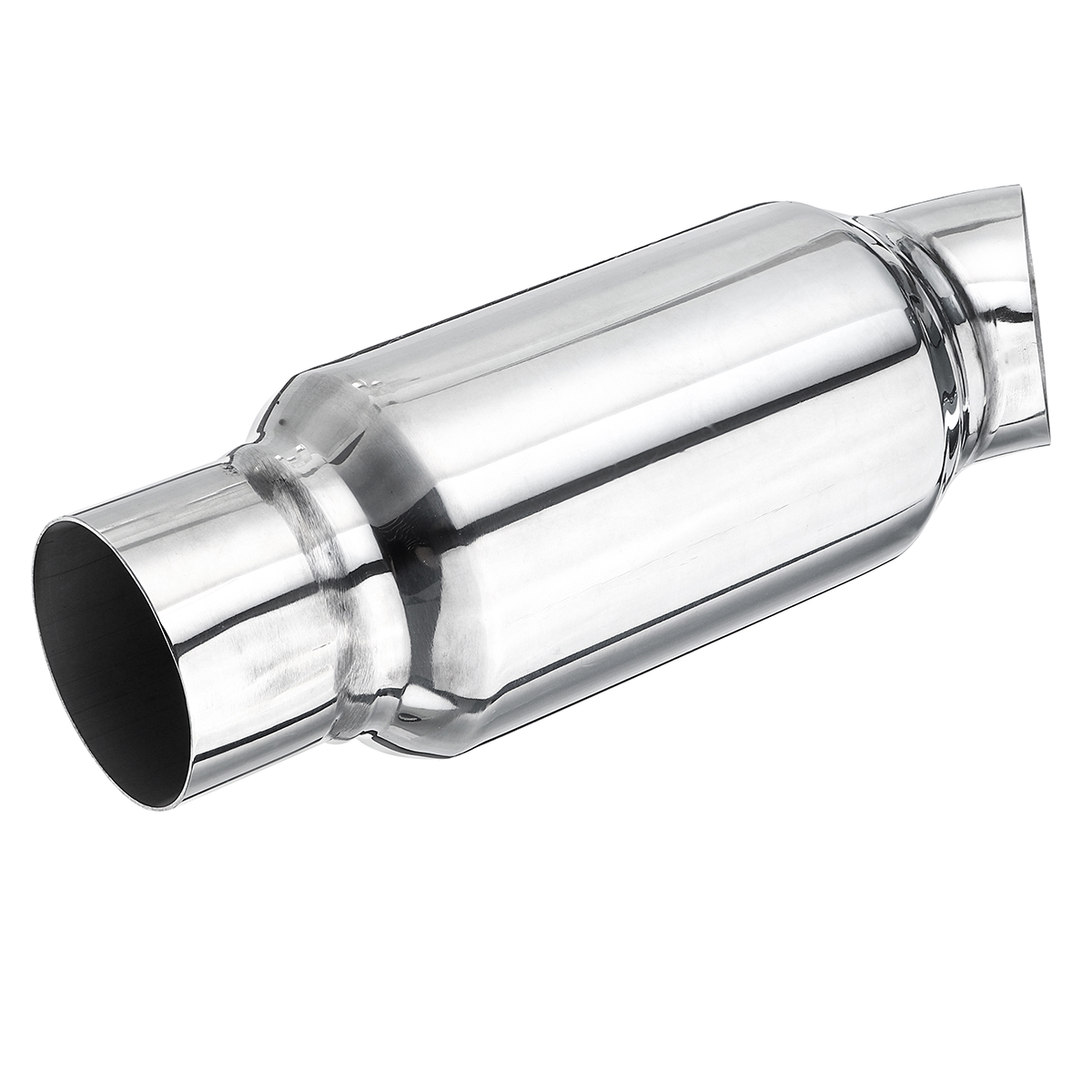25-Inch-63mm-Inlet-Chrome-Exhaust-Pipe-Muffler-Silencer-Resonator-Chrome-1611317