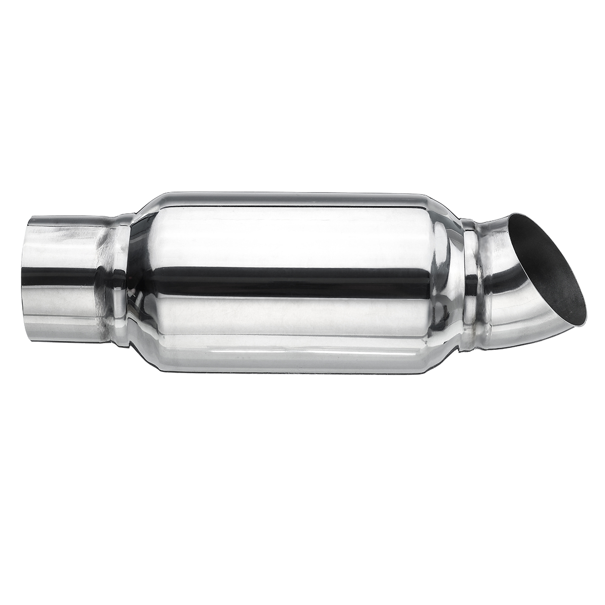 25-Inch-63mm-Inlet-Chrome-Exhaust-Pipe-Muffler-Silencer-Resonator-Chrome-1611317