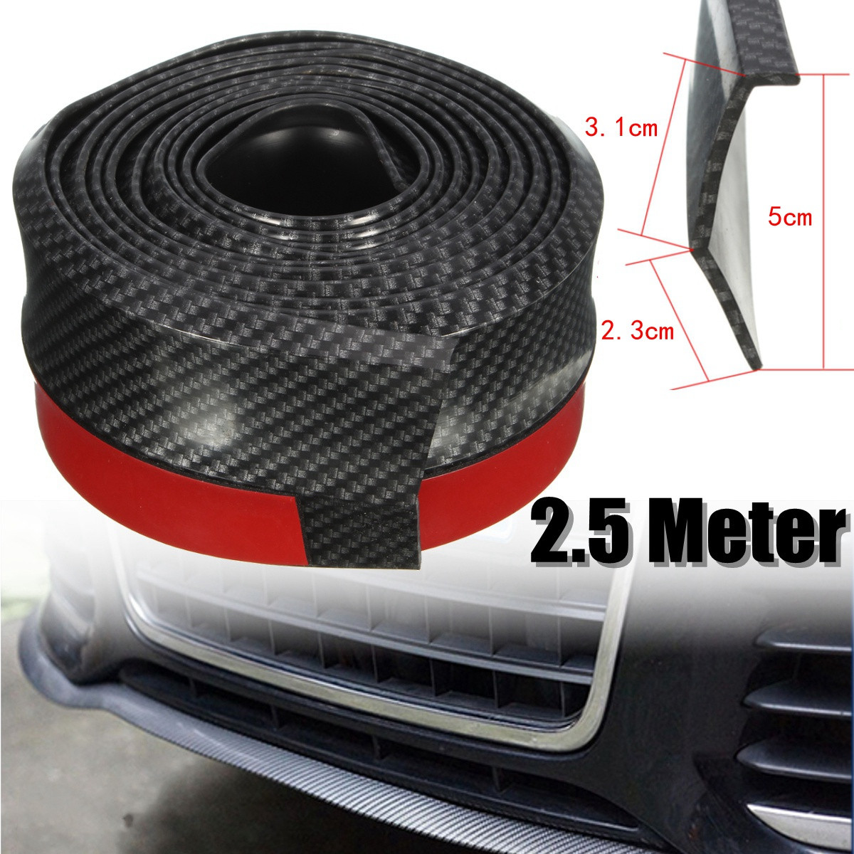 25M-Car-Front-Bumper-Lip-Protector-Carbon-Fiber-Spoiler-Decorative-Strip-1405538