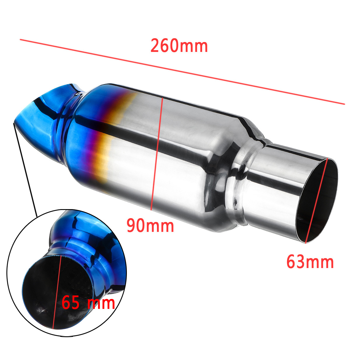 25quot-63mm-Inlet-Exhaust-Pipe-Muffler-Silencer-Resonator-Bent-Stainless-Steel-1607018