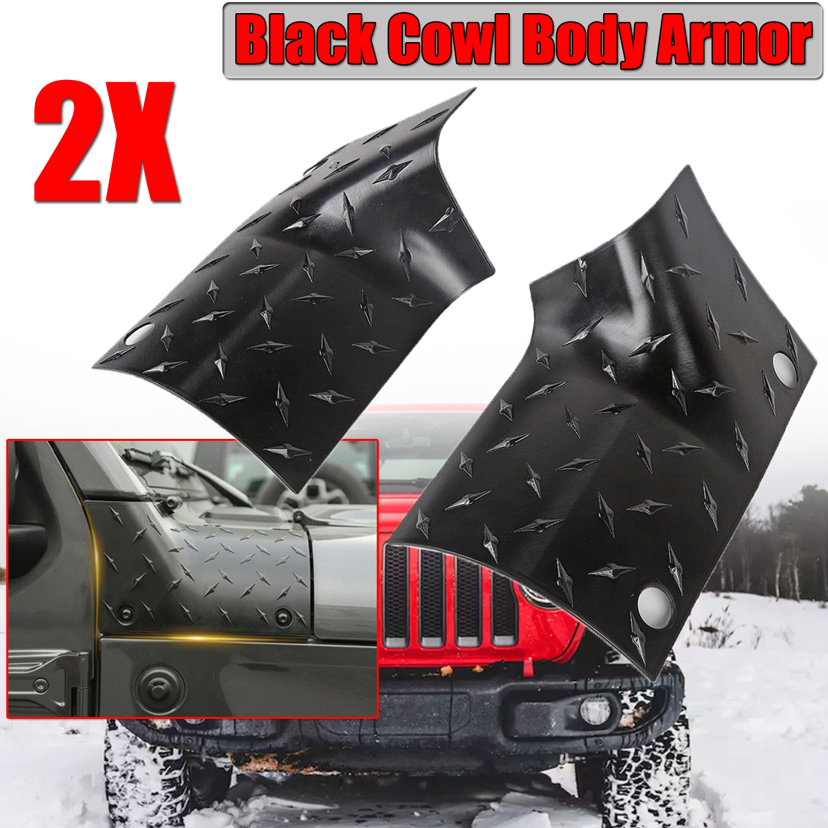 2PCS-ABS-Black-Body-Armour-Car-Side-Cowl-Cover-For-2018-2019-Jeep-Wrangler-JL-JLU-1526050