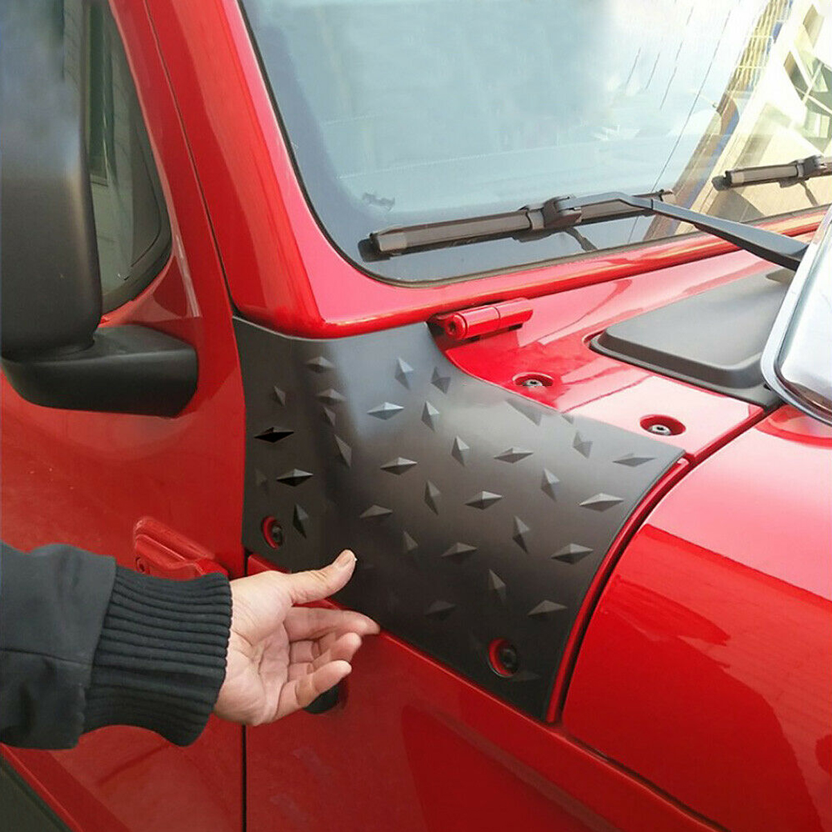 2PCS-ABS-Black-Body-Armour-Car-Side-Cowl-Cover-For-2018-2019-Jeep-Wrangler-JL-JLU-1526050