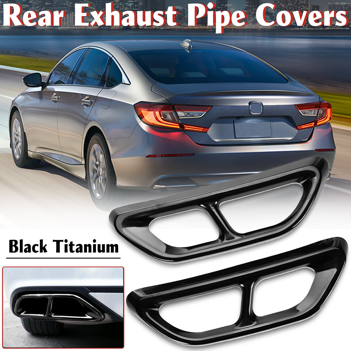 2Pcs-Titanium-Black-Rear-Cylinder-Exhaust-Muffler-Pipe-Cover-Trim-for-Honda-Accord-10th-2018-1367979