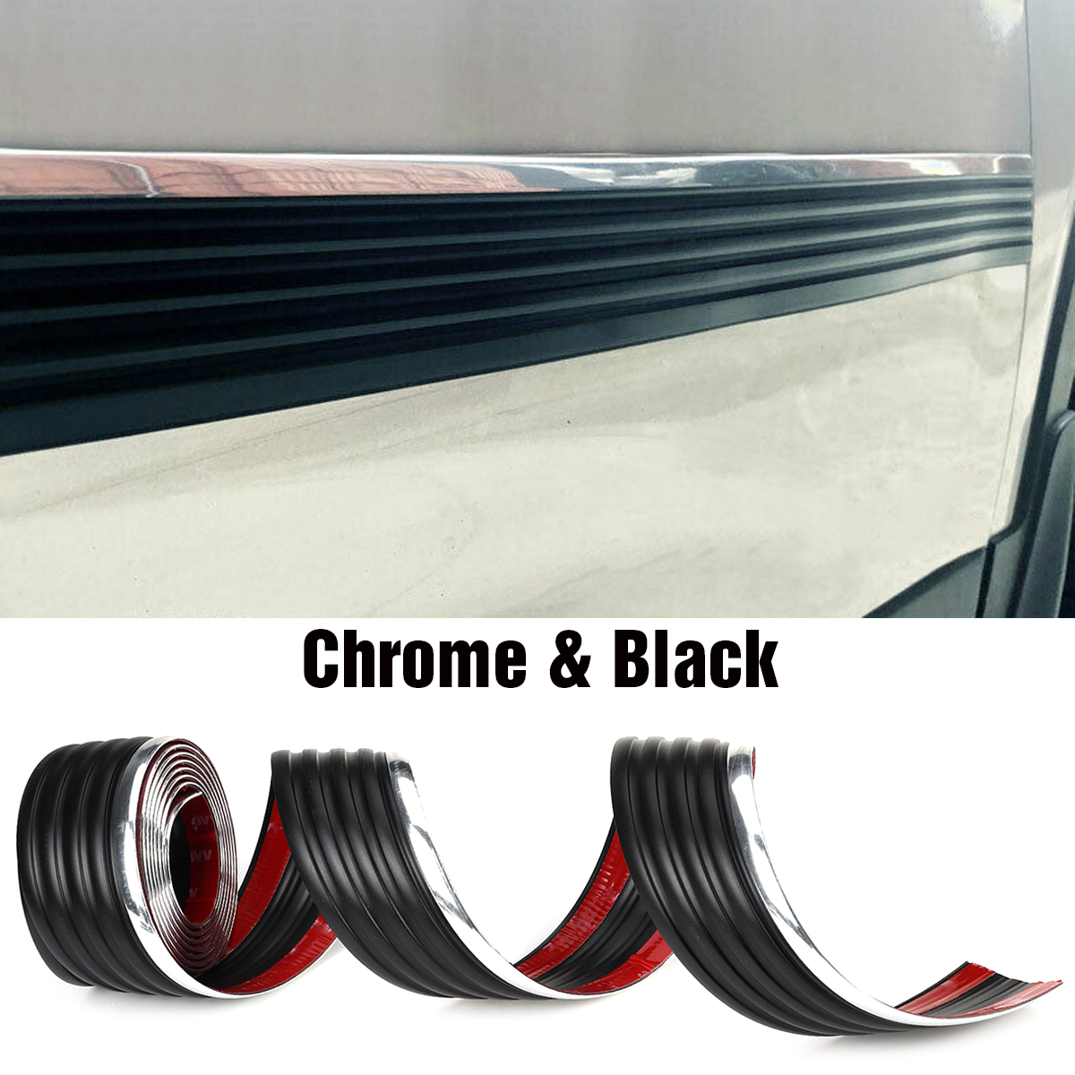 3m-Body-Side-Molding-Belt-Exterior-Protector-Roll-Black-Chrome-For-Pick-Up-Truck-1818966
