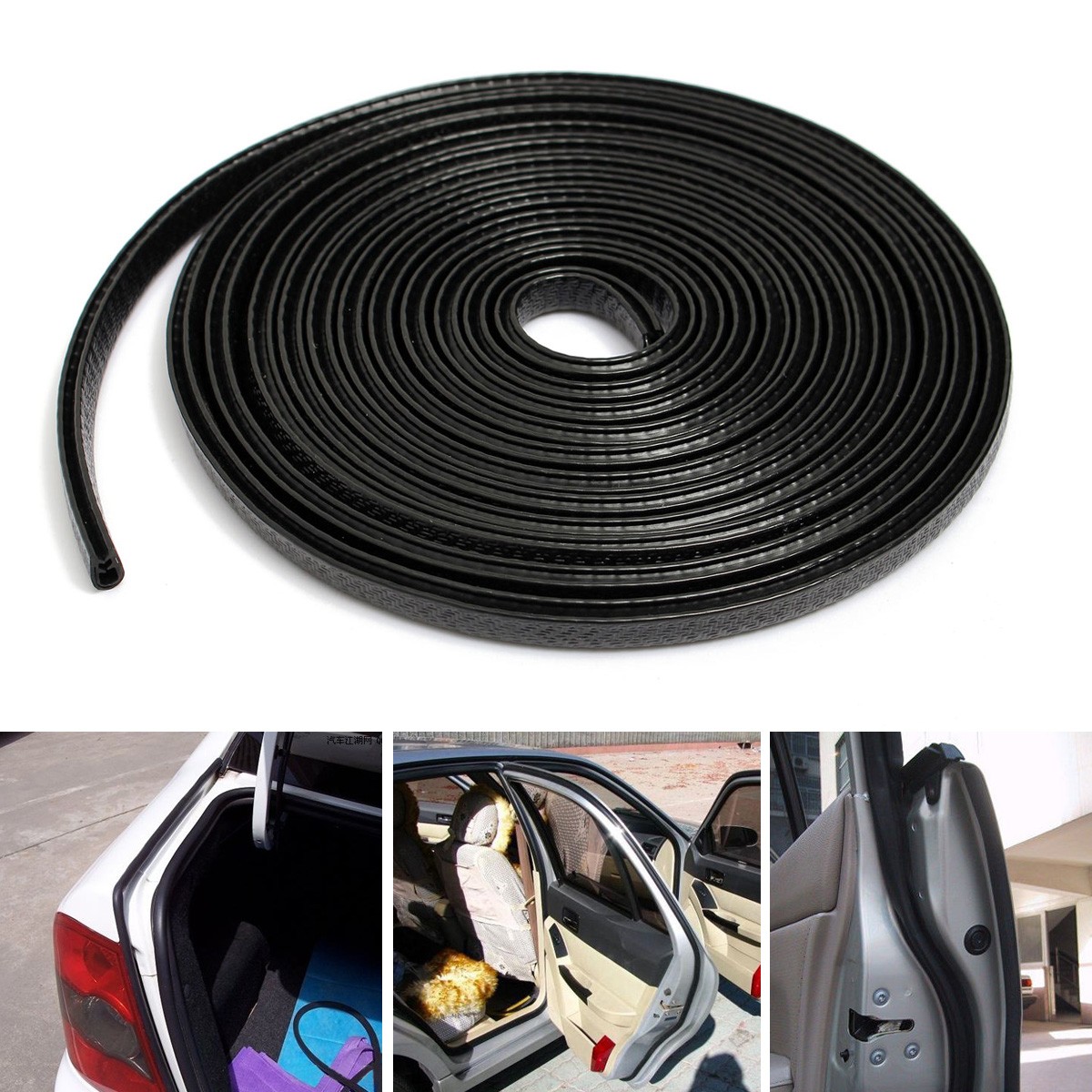4M-U-Shape-Edge-Trim-Rubber-Seal-Protector-Guard-Strip-For-Cars-Metal-Edges-Boat-1015028