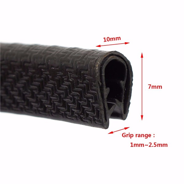 4M-U-Shape-Edge-Trim-Rubber-Seal-Protector-Guard-Strip-For-Cars-Metal-Edges-Boat-1015028