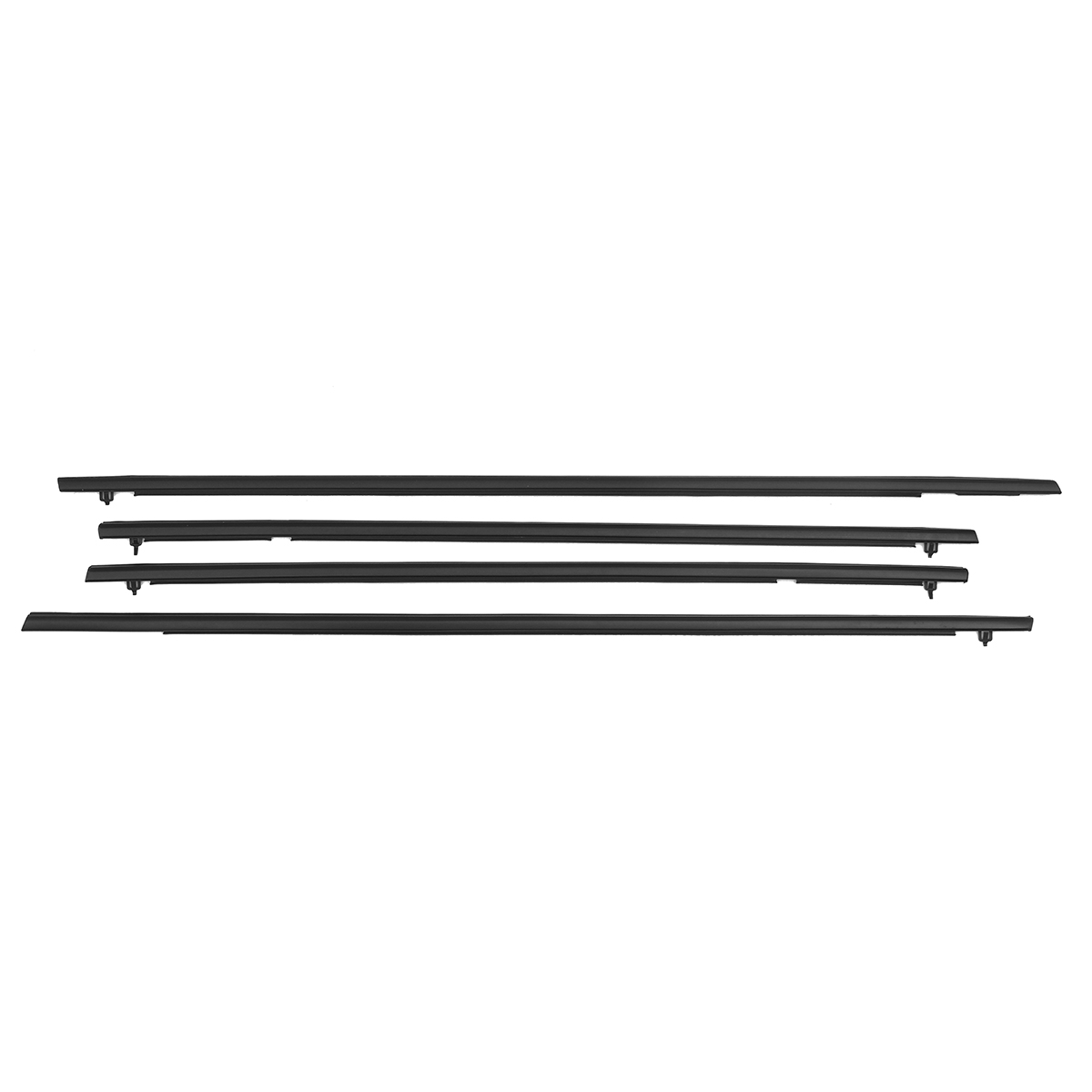 4PCS-Car-Outside-Window-Moulding-Weatherstrip-Weather-Seal-Black-For-Civic-1684534